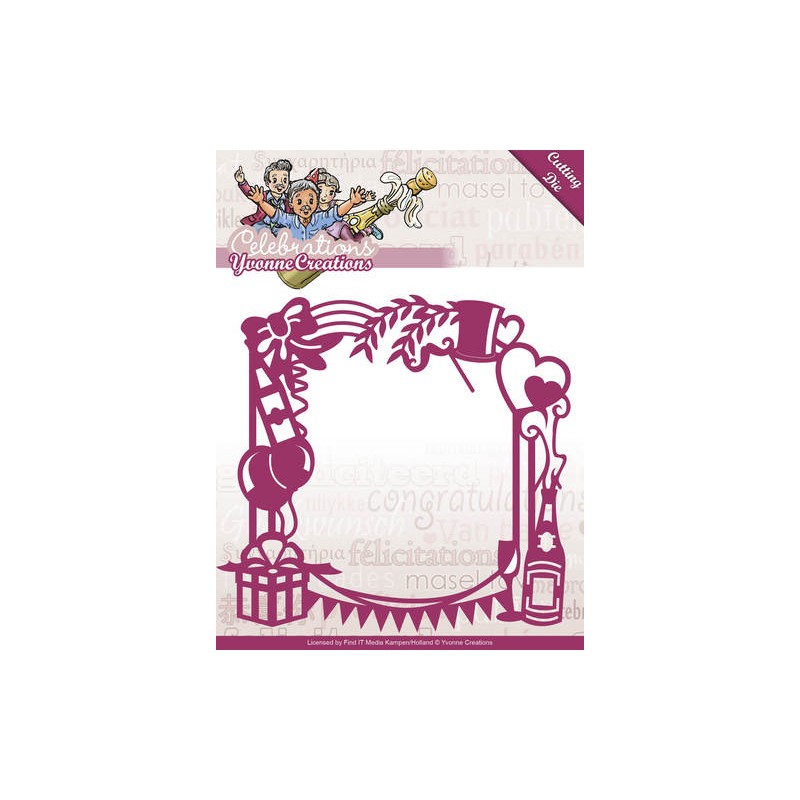 (YCD10051)Die - Yvonne Creations - Celebrations - Party Frame