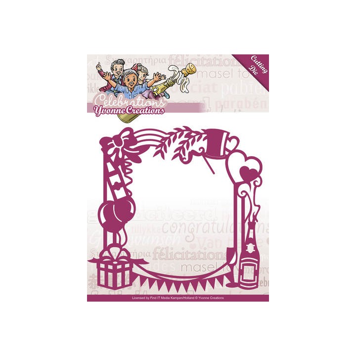 (YCD10051)Die - Yvonne Creations - Celebrations - Party Frame