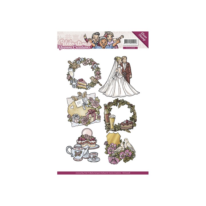 (YCCS10008)Clearstamp - Yvonne Creations - Celebrations