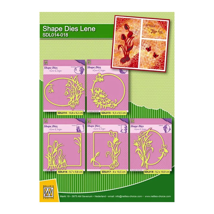 (SDL014)Nellie's Shape Dies - Spring flowers Snowdrops