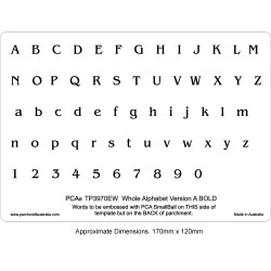(PCA-TP3970EW)EMBOSSING Whole Alphabet Version A (BOLD)