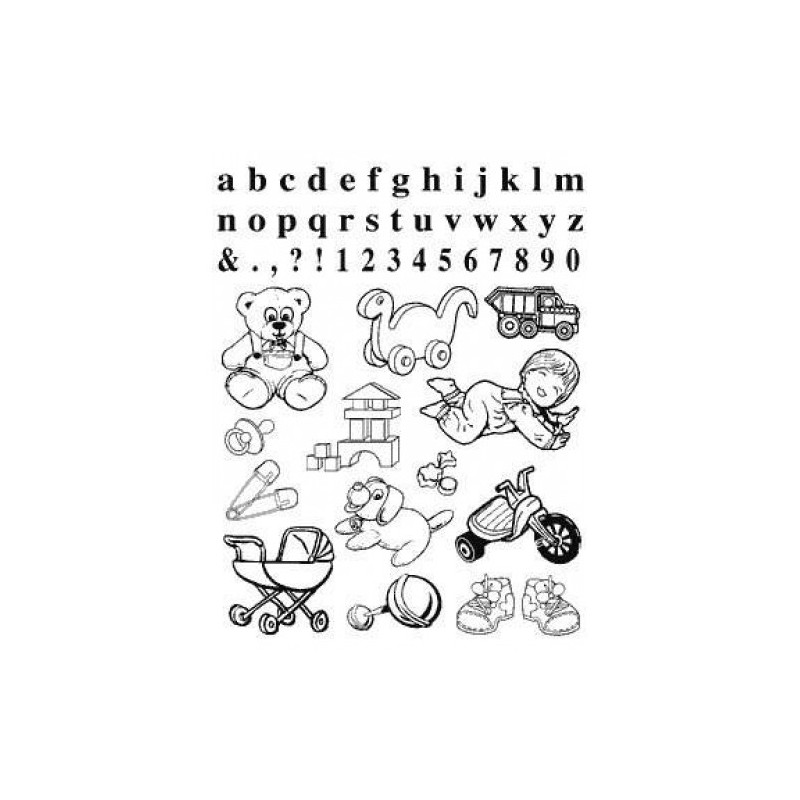 (770004/391)Crea Clear Stamp 14 x 18 cm Baby
