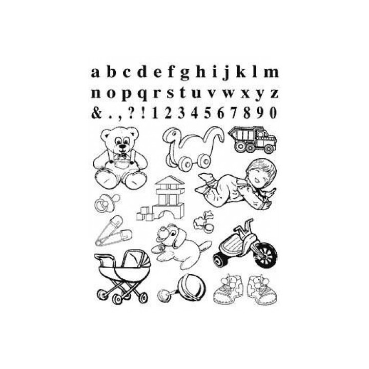 (770004/391)Crea Clear Stamp 14 x 18 cm Baby