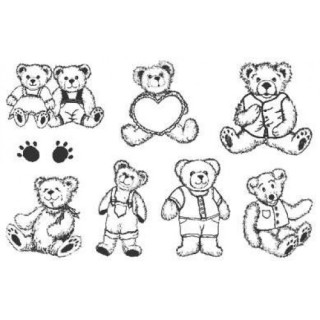 (770004/672)Crea Clear Stamp 9,5 x 14,5 cm Bears