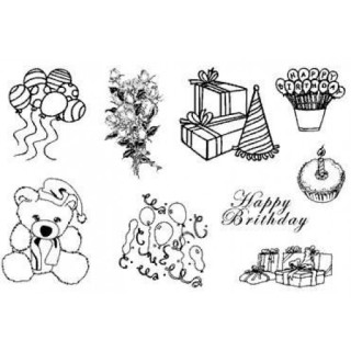(770004/684)Crea Clear Stamp 9,5 x 14,5 cm Party