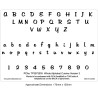 (PCA-TP3973EW)EMBOSSING Whole Alphabet CURSIVE Version 3
