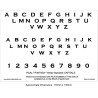 (PCA-TP3974EW)EMBOSSING Whole Alphabet CAPITALS