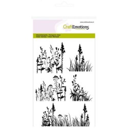 (1144)CraftEmotions clearstamps A6 grasses herbs