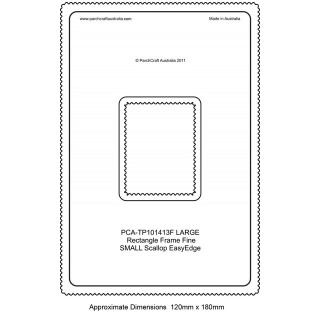 (PCA-TP101413)FINE Large Rectangle Outside Small Scallop EasyEdge