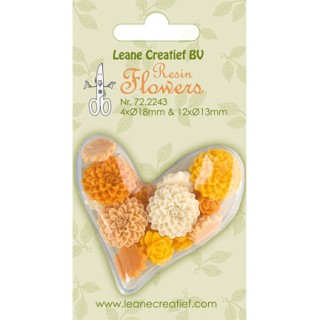 (72.2243)Resin Flowers-Roses & Peony Yellow