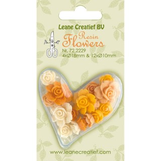 (72.2229)Resin Flowers-Roses Yellow