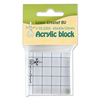 (55.2205)Stamp block clear 45x45x10mm
