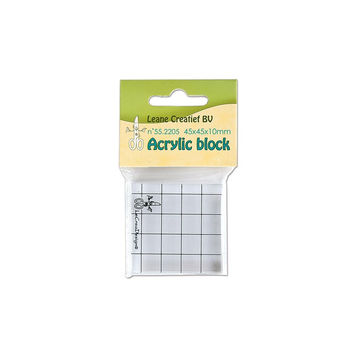 (55.2205)Stamp block clear 45x45x10mm