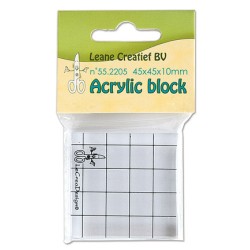 (55.2205)Stamp block clear 45x45x10mm