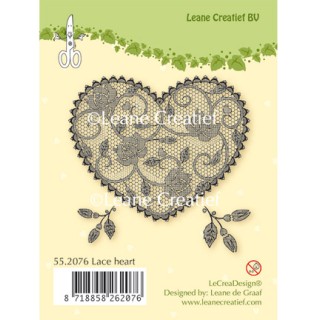 (55.2076)Clear Stamp Lace Heart