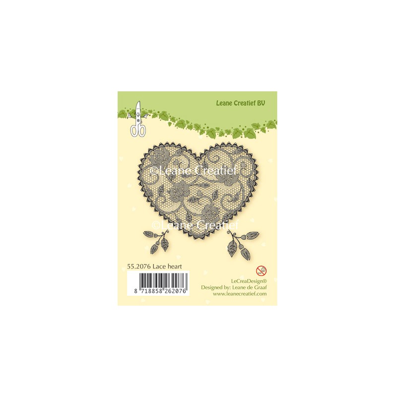 (55.2076)Clear Stamp Lace Heart