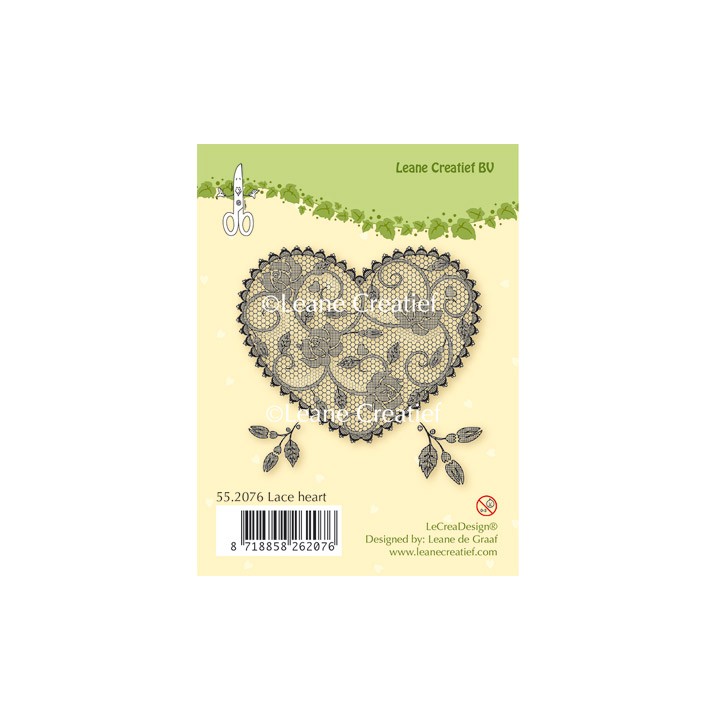 (55.2076)Clear Stamp Lace Heart