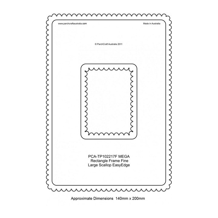 (PCA-TP102217)FINE Mega Rectangle Outside Large Scallop EasyEdge