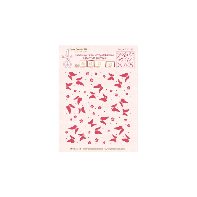 (35.2113)Border embossing Butterflies