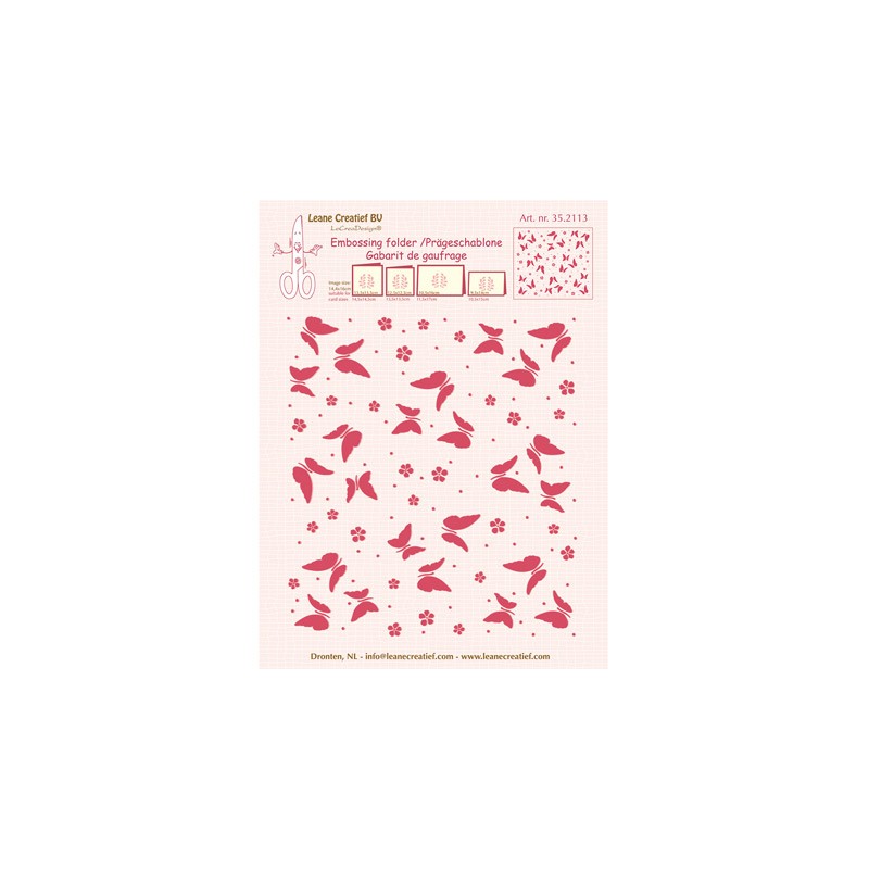 (35.2113)Border embossing Butterflies