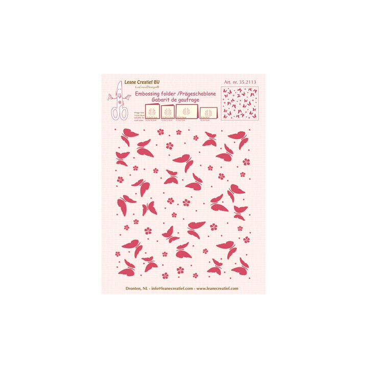 (35.2113)Border embossing Butterflies