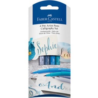 (FC-267109)Faber Castell x4 PITT artist pen calligraphy