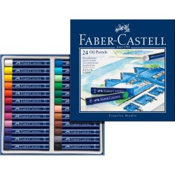 (FC-127024)Faber Castell Oil pastel crayons STUDIO QUALITY 24P.