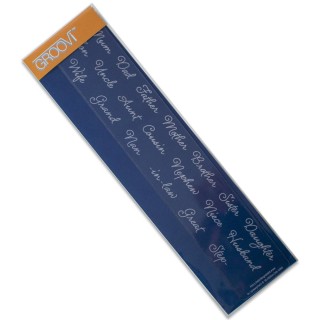 (GRO-WO-40029-09)Groovi Plate Relatives Names