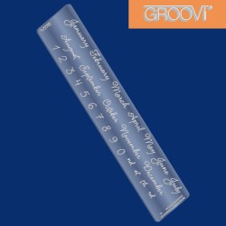(GRO-WO-40028-09)Groovi Plate Calendar Months Of Year