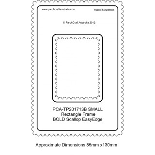 (PCA-TP201713)BOLD Small Rectangle Outside Bold Scallop EasyEdge