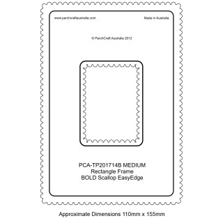 (PCA-TP201714)BOLD Medium Rectangle Outside Bold Scallop EasyEdge