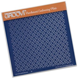 (GRO-PA-40131-03)Groovi Plate A5 Woven Trellis
