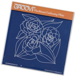 (GRO-FL-40130-03)Groovi Plate A5 Roses