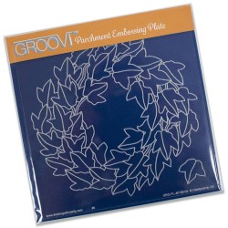 (GRO-FL-40106-03)Groovi Plate A5 Ivy Wreath