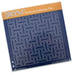 (GRO-PA-40097-03)Groovi Plate A5 Weave Pattern