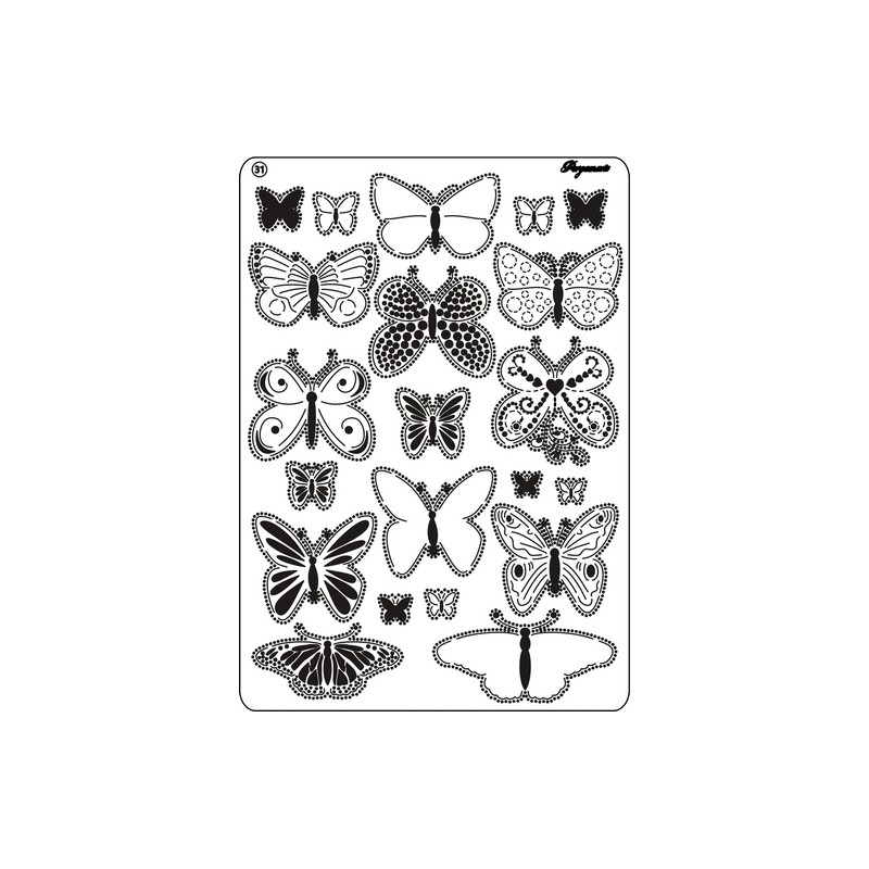 Pergamano Multi grid 31, vlinders 2 (31440)