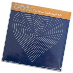 (GRO-PA-40094-03)Groovi Plate A5 Nested Hearts