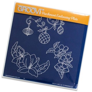 (GRO-FL-40078-03)Groovi Plate A5 Frilly Circle Friends