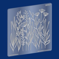 (GRO-GR-40006-03)Groovi Plate A5 Meadow Grasses