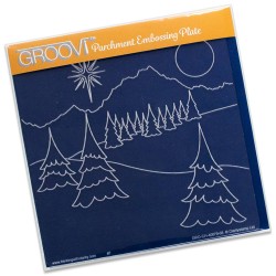 (GRO-CH-40079-03)Groovi Plate A5 Winter Landscape