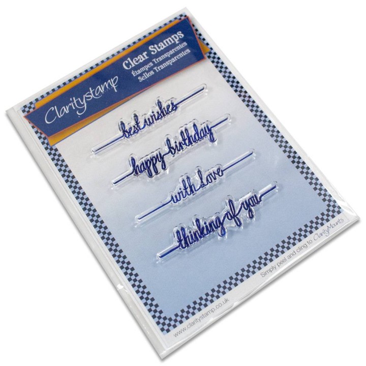 (STA-WO-10013-A5)Claritystamp clear stamp Line Sentiments 1