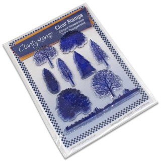 (STA-TR-10070-A5)Claritystamp clear stamp Winter Trees