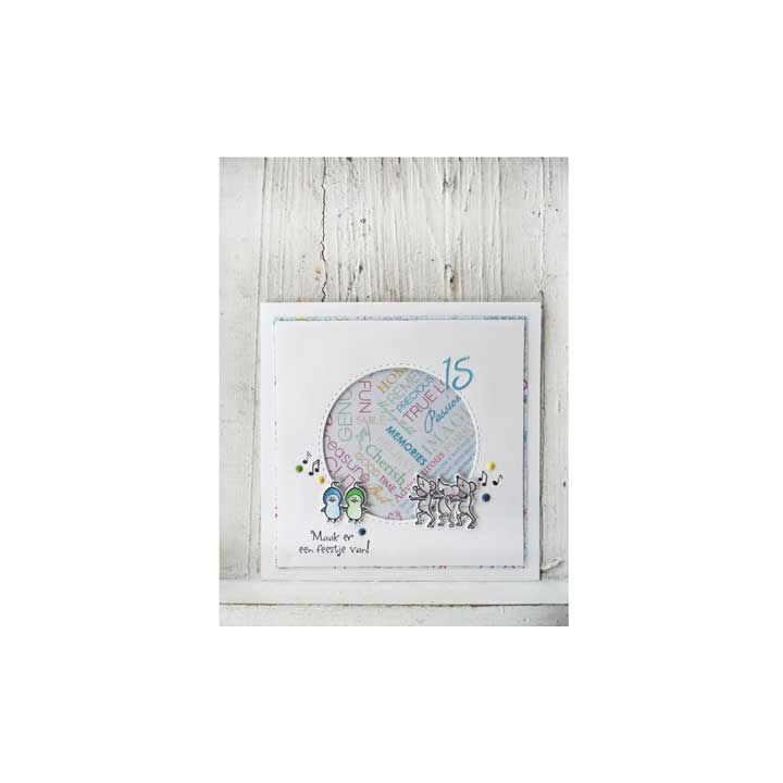 (HT1602)Clear Stamp Hetty's - Feestmuizen