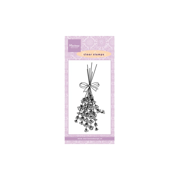 (CS0967)Clear stamp Lavender