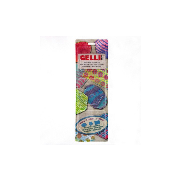(WHCase)Gelli Printing Plate Oval, Hexagon, & Rectangle