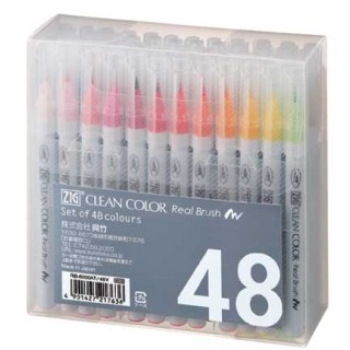 (RB-6000AT/ 48V)Zig Set Real Brush 48pcs