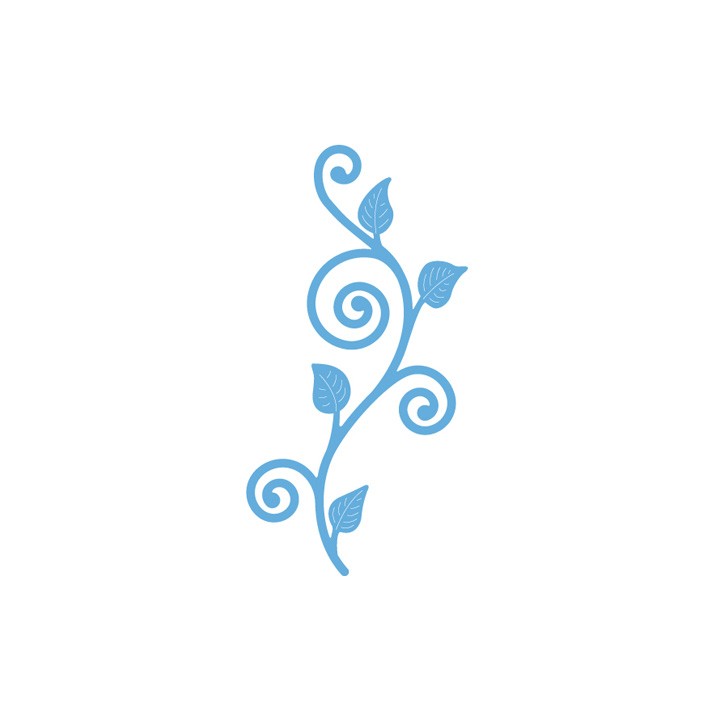 (LR0414)Creatables stencil Swirls & Leaves