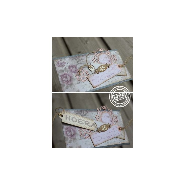 (6002/0517)Cutting & Embossing stencil Mery's curly rond