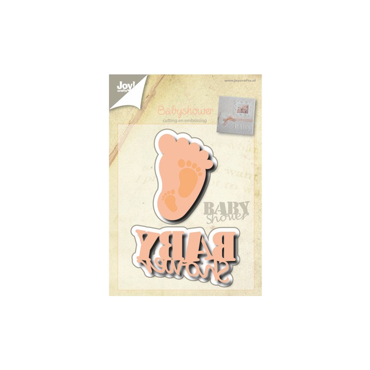 (6002/0499)Cutting & Embossing stencil Baby Shower