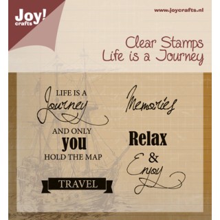 (6410/0409)Clear stamp Life is a Journey